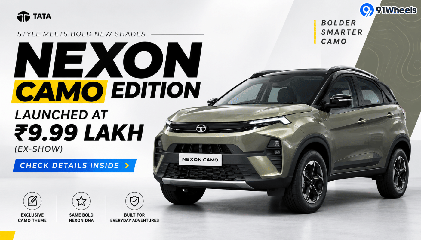 Tata Nexon CAMO Edition Launched At Rs. 9.99 Lakh: Check Details Inside